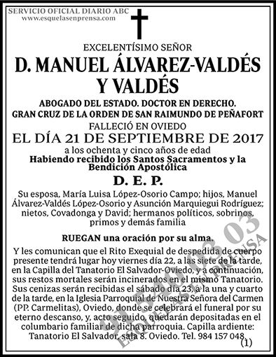 Manuel Álvarez-Valdés y Valdés